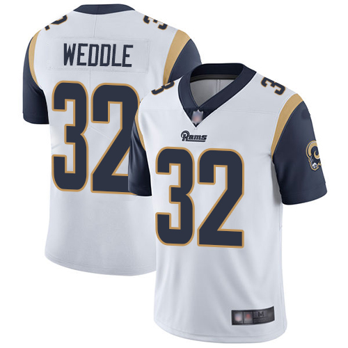 Los Angeles Rams Limited White Men Eric Weddle Road Jersey NFL Football 32 Vapor Untouchable